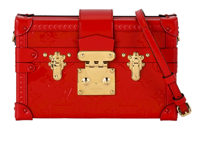 Petite Malle Vernis, £1,500, Handbags, Red, Patent Leather, Front view